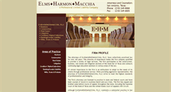 Desktop Screenshot of elmslaw.com