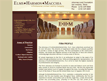 Tablet Screenshot of elmslaw.com